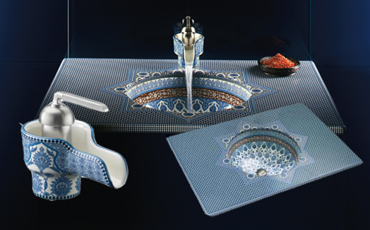 Kohler Co presents, a vitreous countertop and faucet inspired from the Moroccan art and cultural backdrop -  the “Marrakesh”. 