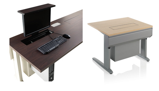 “Smart Lift table” is a multipurpose table surface by KI contract Furniture Company
