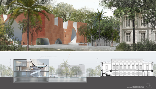 India Art n Design features winning entry of North Wing extension of Mumbai city Museum by Steven Holl Architects & _opolis architects