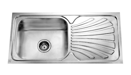 Jayna, the kitchen essential gives an  exotic range of single-bowl sinks with stylishly designed drainer pattern