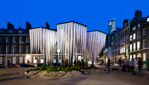 Rainforest Pavillion by GUN Architects at Bedford Square, London