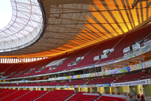 Mane Garrincha Brasilia national stadium in Brazil