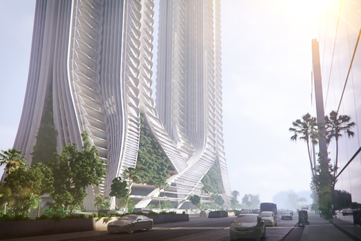 ‘Grove Towers’, Mumbai, designed by  3XN Studio.
