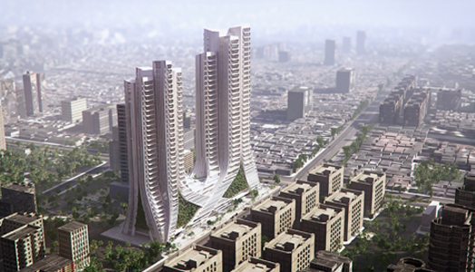‘Grove Towers’, Mumbai, designed by  3XN Studio.