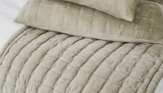 pin-tuck quilted bed runner from Kelly Hoppen. 