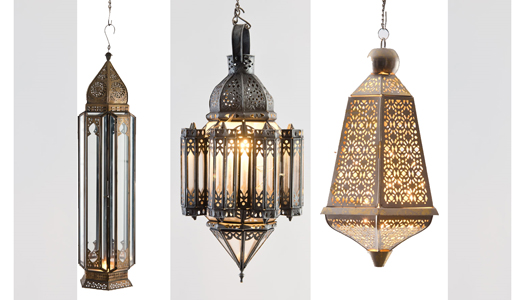 Ornate Lanterns from Good Earth