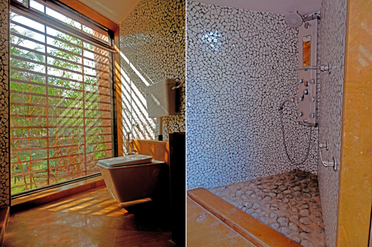 mosaic work in bathrooms