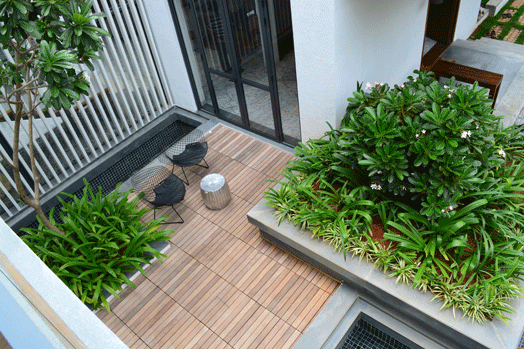 water bodies and courtyard - lush landscaping