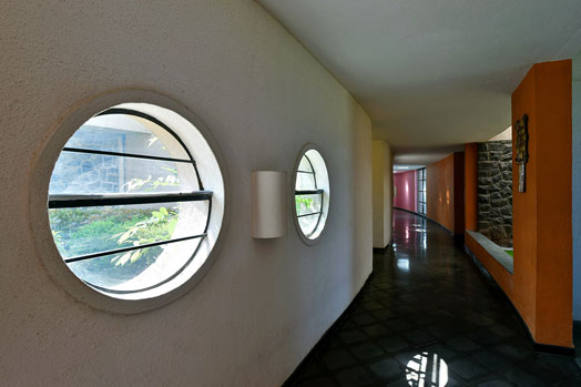 corridor with round ventilation windows
