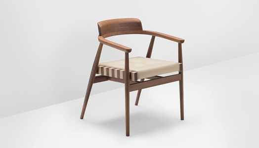 Scandinavian design-inspired leather chairs