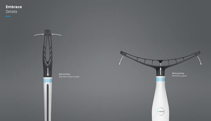 Embrace - walking aid by Carlos Schreib - details