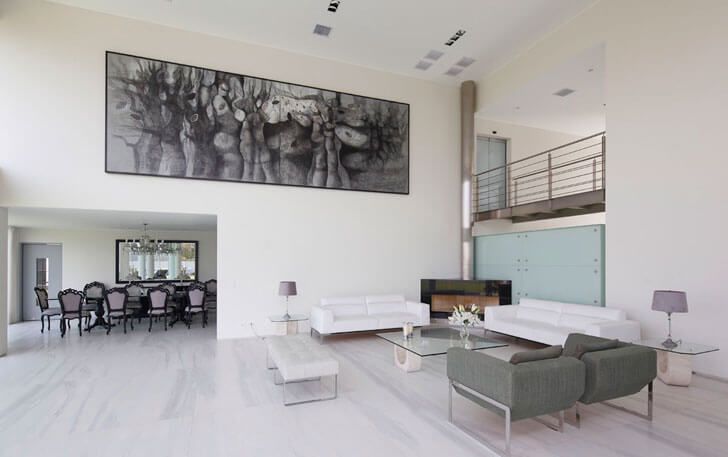 "living dining Casa O Gomez Guerrero Architects indiaartndesign"