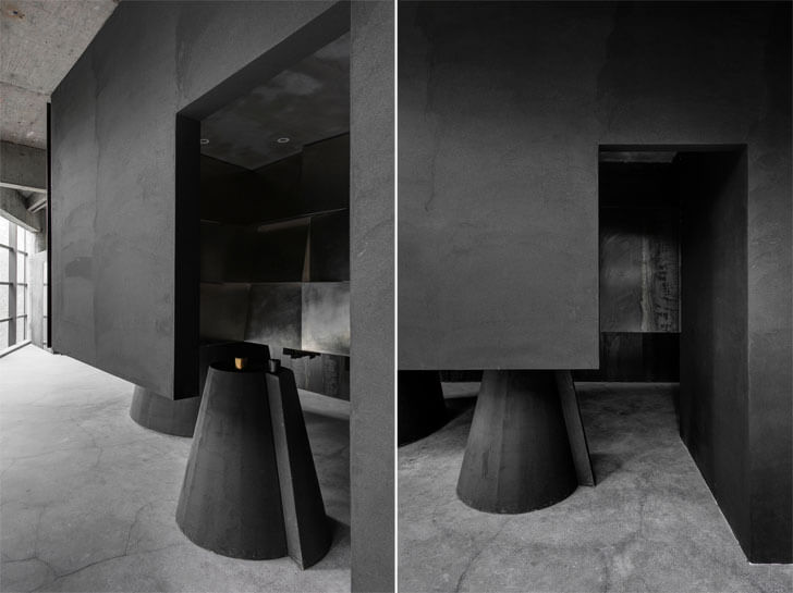 "black concept store AN design indiaartndesign"