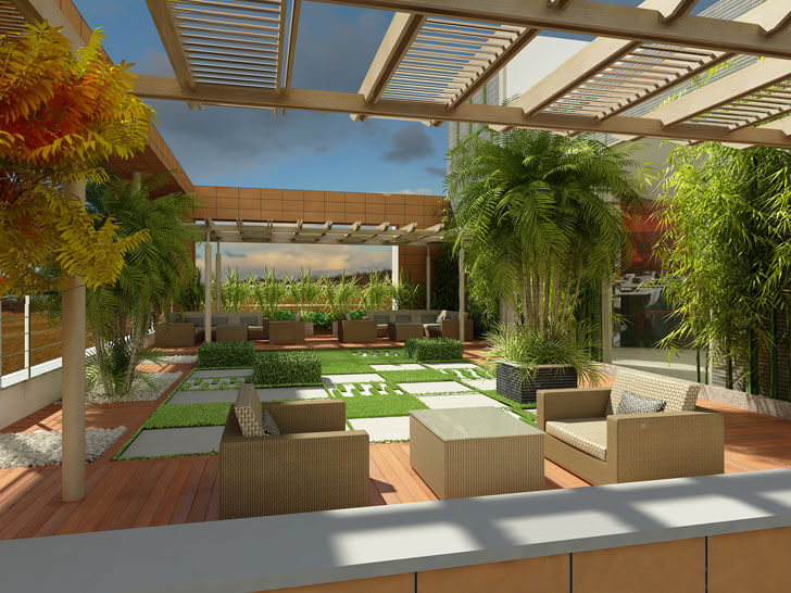 “terrace garden Konterra SWBI Architects indiaartndesign”