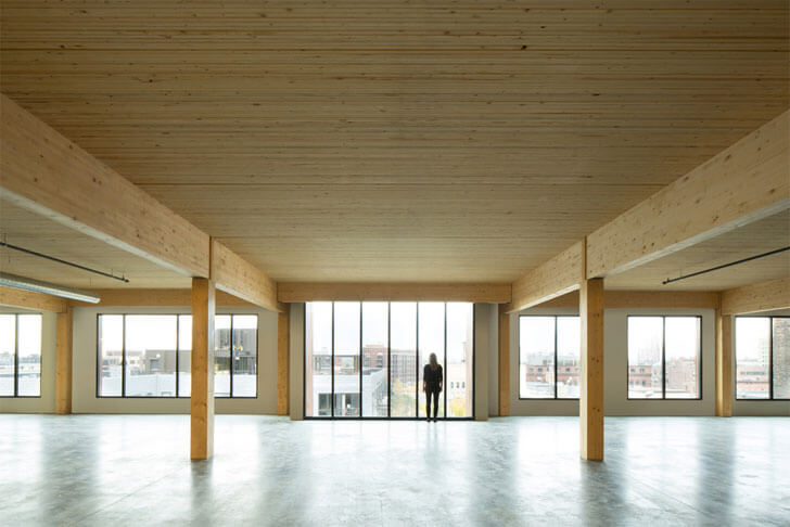 “wooden beams columns Timber building MGArchitecture DLR Group indiaartndesign”