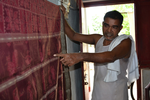 National Award-Winner Sarat Patra shows a wedding saree that took seven years to be made  and represents the many rituals at a wedding