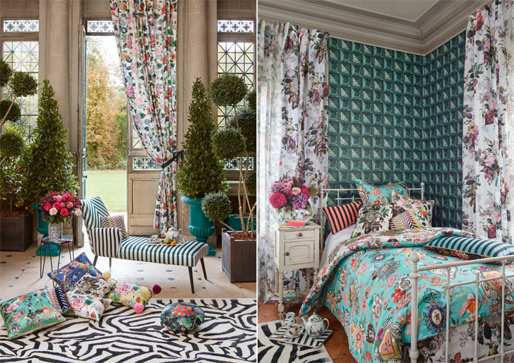 "floral bedroom design Maison Christian Lacroix indiaartndesign"