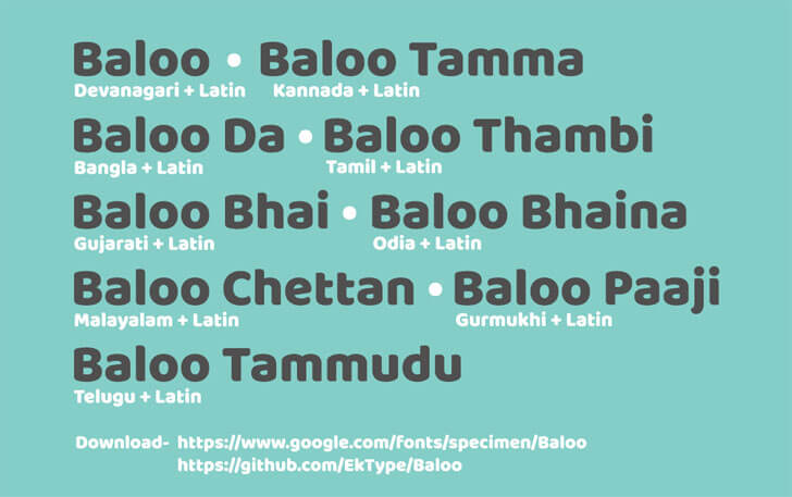 baloo typeface from ek type