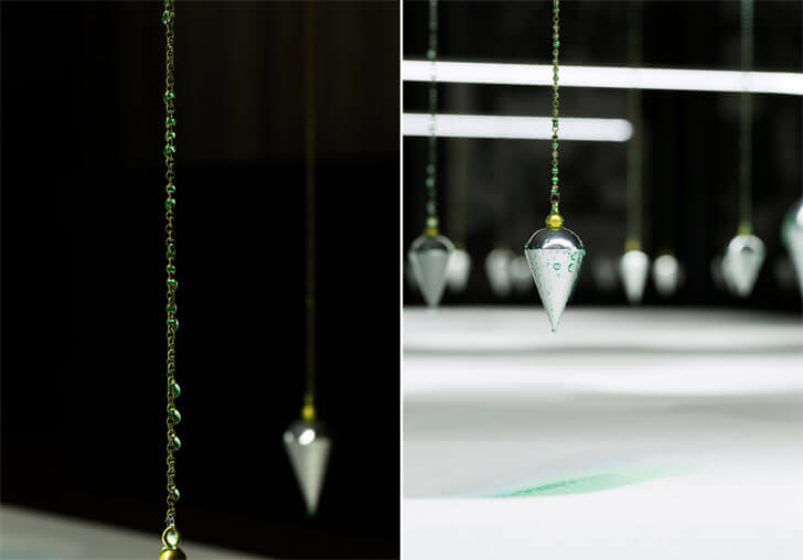 art installation Droplet - detail