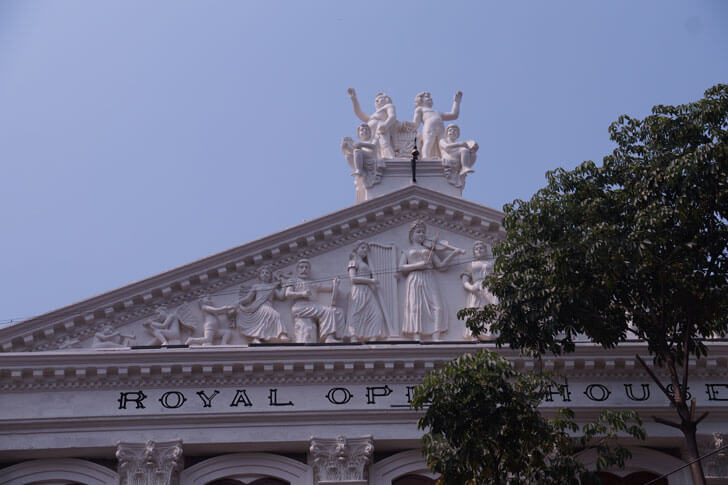 "Carved Pediment Royal Opera House Mumbai Abha Lambah Associates indiaartndesign"