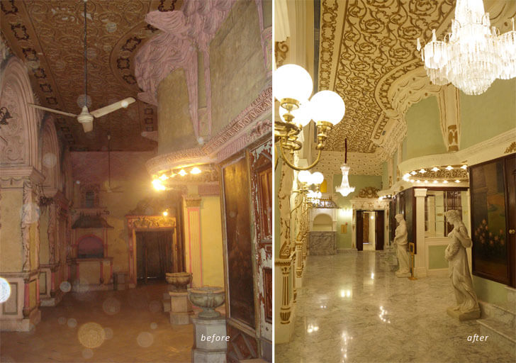 "Corridor Royal Opera House Mumbai Abha Lambah Associates indiaartndesign"