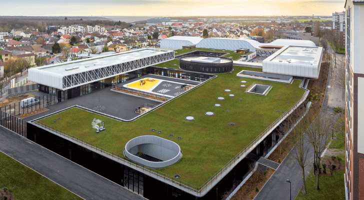 aerial view of Trivaux-Garenne campus
