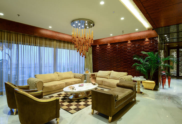 "living room textured backdrop rupande shah indiaartndesign"