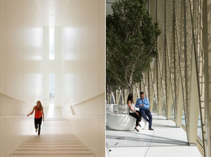 "trees Foster+Partners Apple Dubai Mall indiaartndesign"