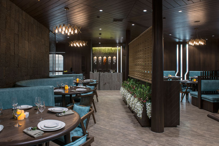 "different seating 3seventy restaurant neovana design indiaartndesign"