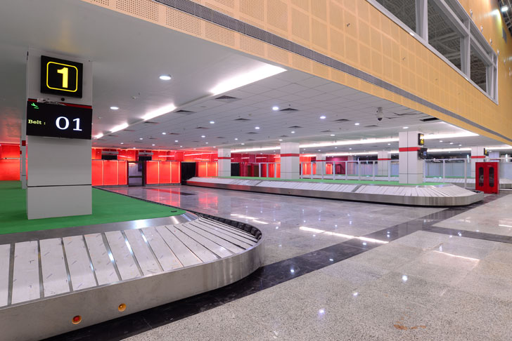 "conveyor belts Vadodara airport creative group indiaartndesign"