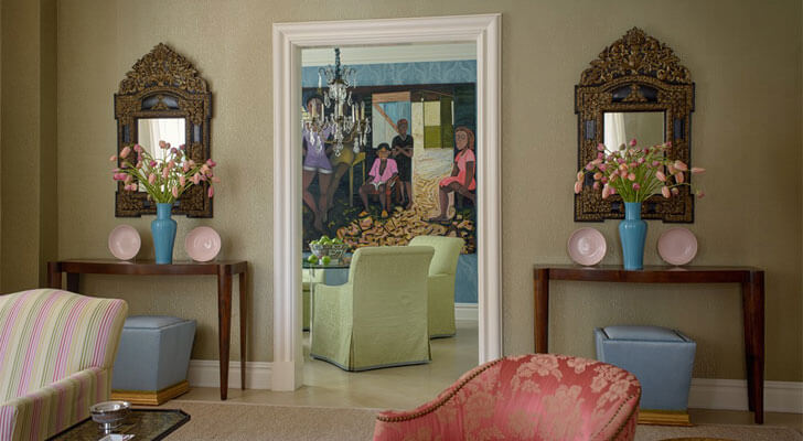 "art filled home Solis Betancourt and Sherrill indiaartndesign"