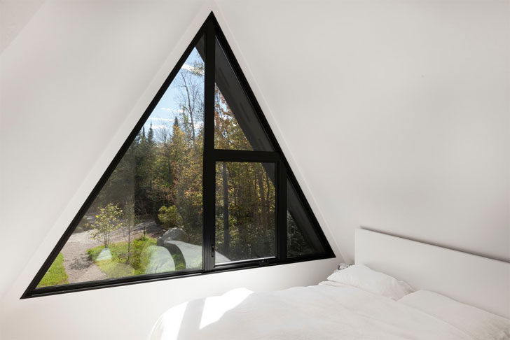 "A frame home triangular window jean verville indiaartndesign"