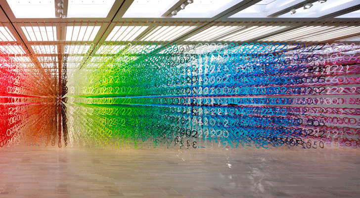 "national art centre tokyo forest of numbers emmanuelle moureaux indiaartndesign"