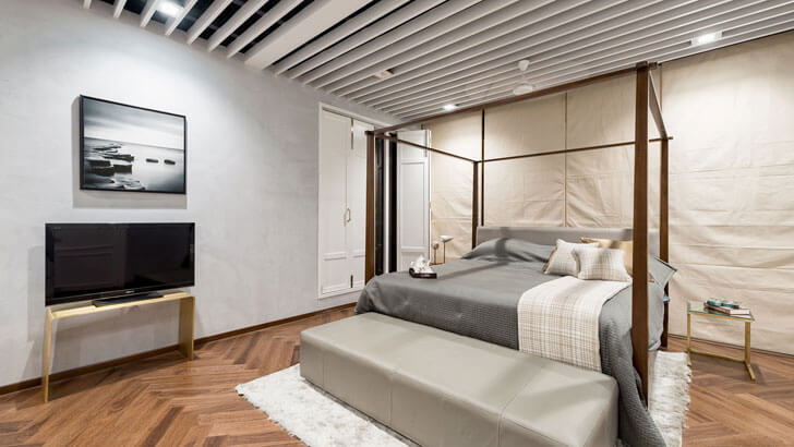 "minimalist bedroom cms praxis indiaartndesign"