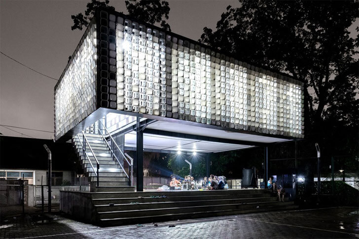 "micro library by night SHAU indiaartndesign"