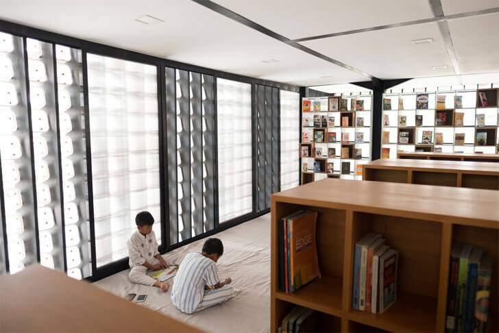 "micro library inculcating reading SHAU indiaartndesign"