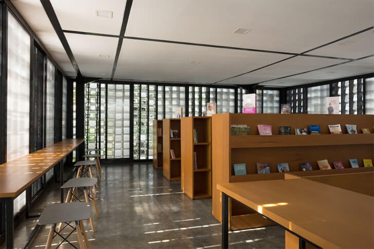 "micro library interiors SHAU indiaartndesign"