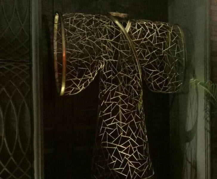 "kimono sculpture POH Sumessh Menon indiaartndesign"