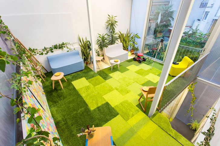 "green carpet poly house ERA Architects indiaartndesign"