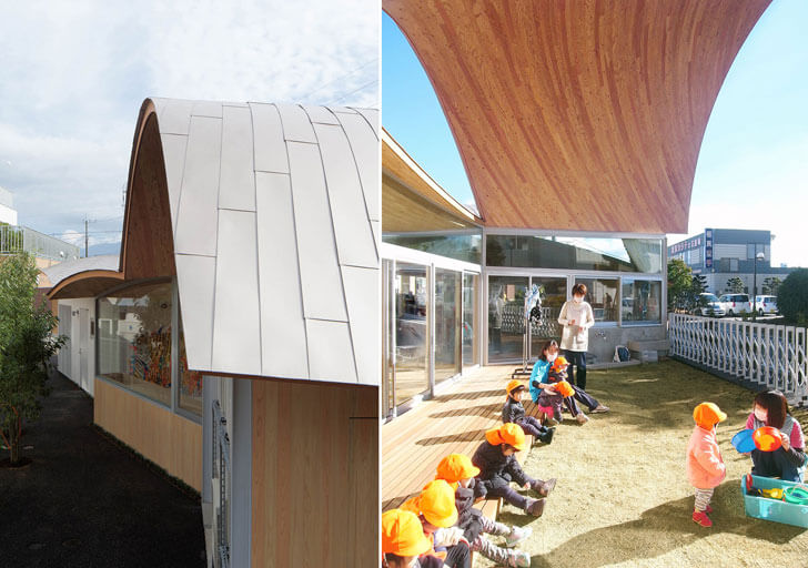 "fluid roof Toranoko nursery Takashige Yamashita indiaartndesign"