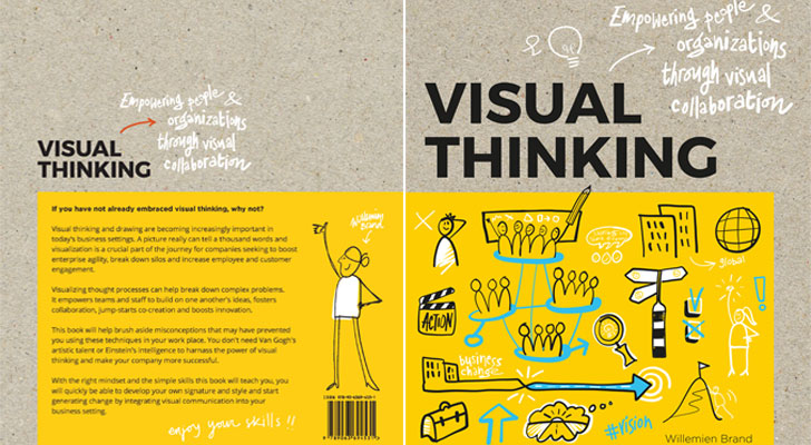 "book cover visual thinking willemien brand bis publishers indiaartndesign"