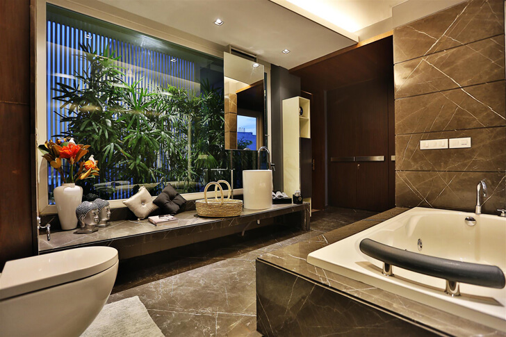 "luxurious bathroom TCS Architects indiaartndesign"