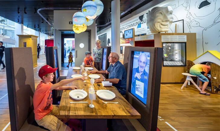 "dining together museum of communication kossman dejong indiaartndesign"
