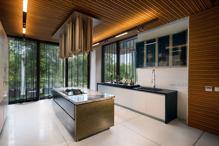 "island kitchen luxurious home atrey and associates indiaartndesign"