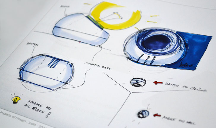 "Bulb holder sketches by designer paul sandip indiaartndesign"