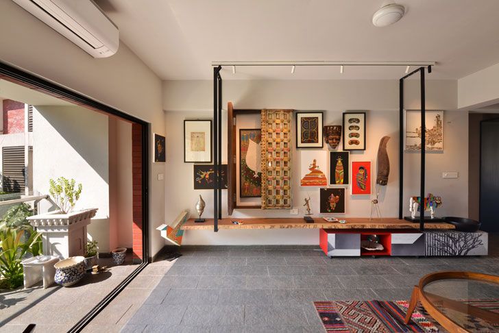 "display in the living room Ar Abin Chaudhuri home indiaartndesign"