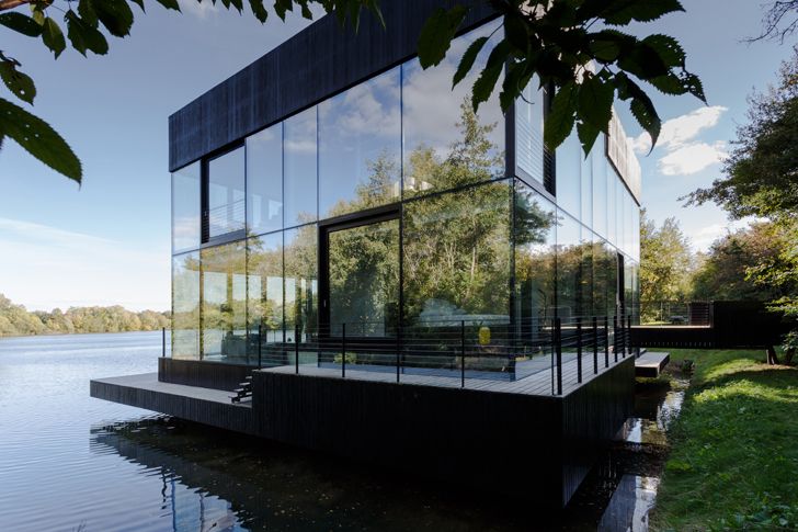 "glass facade glass villa on the lake mecanoo indiaartndesign"