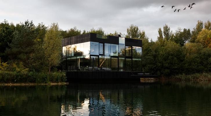 "glass villa on the lake mecanoo indiaartndesign"