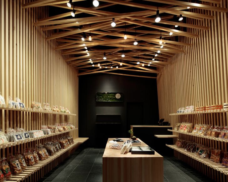 "cedar wood interior Yamako ginza Architect Takanori Ineyama indiaartndesign"