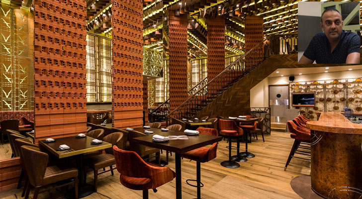 "terracota panels farzi cafe mumbai sumessh menon indiaartndesign"